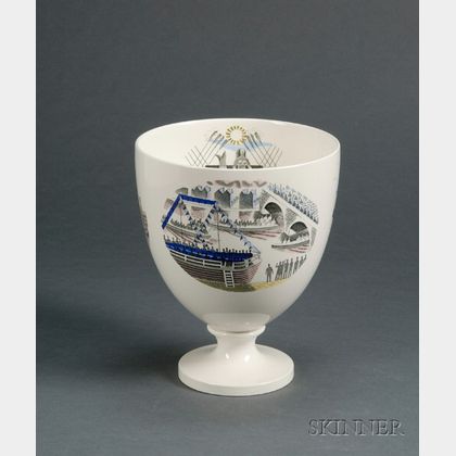 Wedgwood Queen's Ware Boat Race Day Bowl