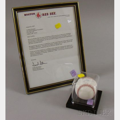 Boston Red Sox J.D. Drew Autographed Baseball