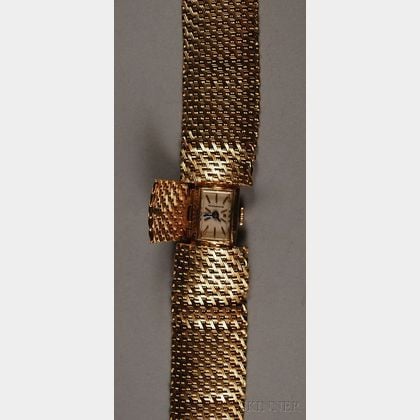 Lady's Movado 14kt Gold Bracelet Wristwatch