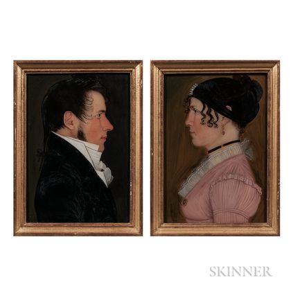 Benjamin Greenleaf (Massachusetts/New Hampshire, 1769-1821) Portraits of Mr. and Mrs. Safford