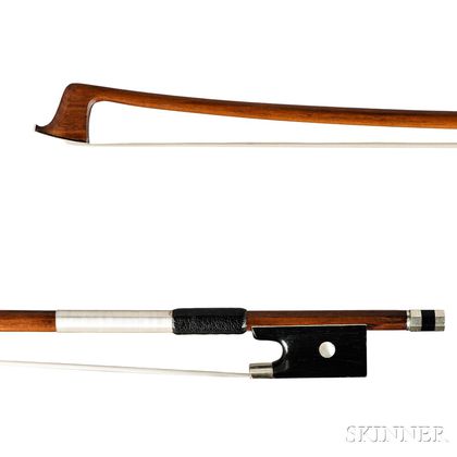 Nickel-mounted Violin Bow, Emile Francois Ouchard, c. 1930