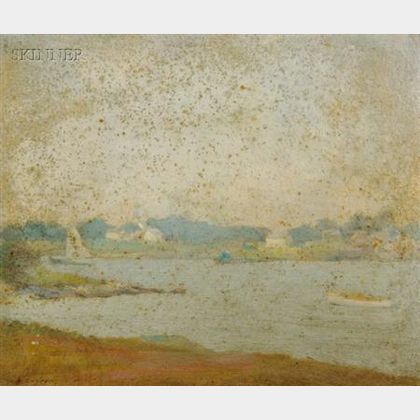 Earl Edward Sanborn (American, 1890-1936) Tenants Harbor, Grey Day