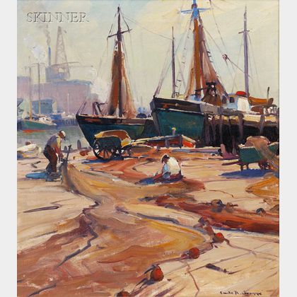Emile Albert Gruppe (American, 1896-1978) On the Docks
