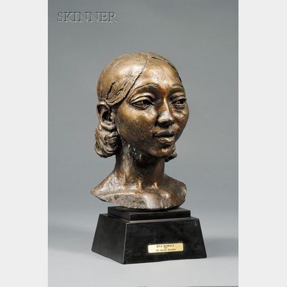 Sir Jacob Epstein (British/American, 1880-1959) Portrait Bust of Rita Romilly
