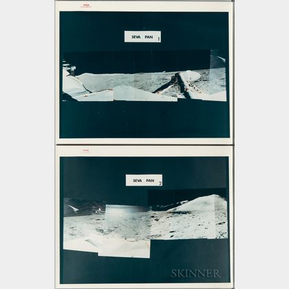 Apollo 15, Lunar Panorama, SEVA Pan, Three Mosaic Photographs, July 31, 1971.