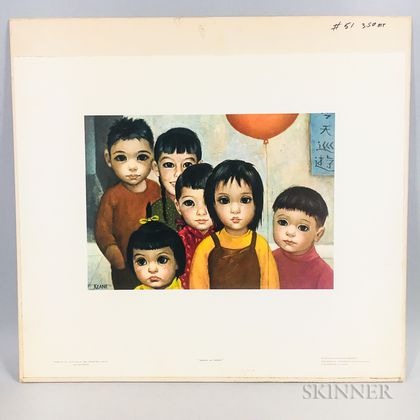 Unframed Photo-lithograph of Walter Keane's Dragon on Parade 