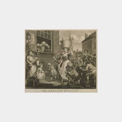 Lot of Four British-Related Prints Including Works after William Hogarth (British, 1607-1764) and Sir Joshua Reynolds (British, 1752-18