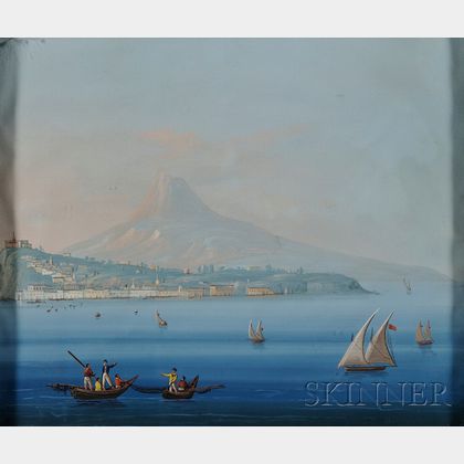 Italian School, 19th Century The Bay of Naples.