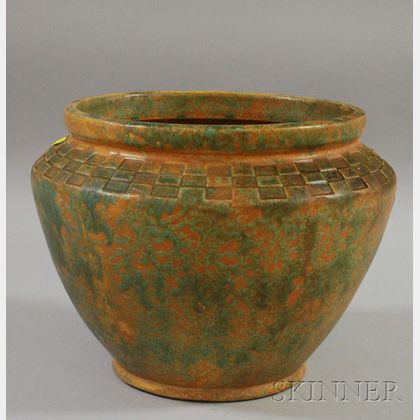 Ohio Glazed Art Pottery Jardiniere