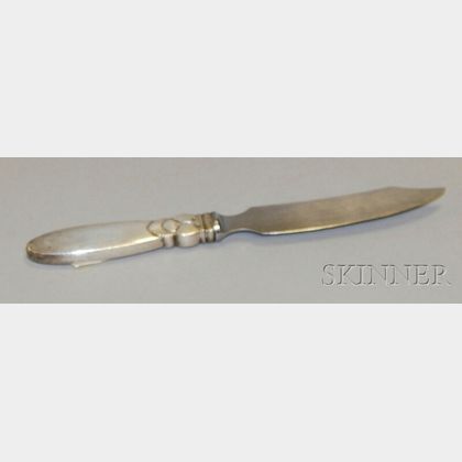 Georg Jensen "Cactus" Sterling Silver-handled Cheese Knife
