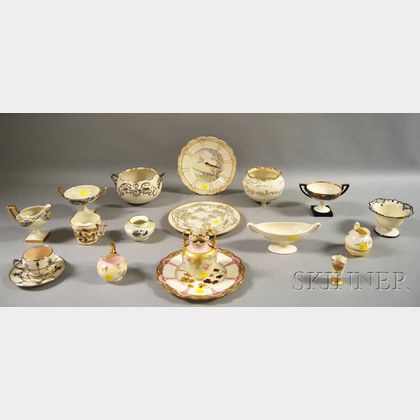 Eighteen American Belleek Porcelain Items