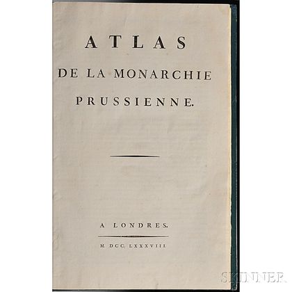 Mirabeau, Honore-Gabriel de Riquetti, Comte de (1754-1792) Atlas de la Monarchie Prussienne.