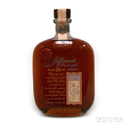 Jeffersons Presidential Select Bourbon 18 Years Old, 1 750ml bottle 
