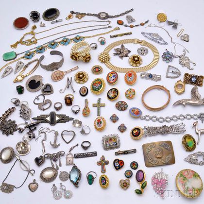 Group of Vintage and Contemporary Costume and Sterling Silver Jewelry