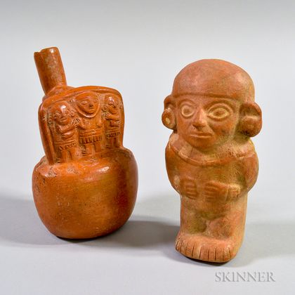 Two Moche Pottery Figures