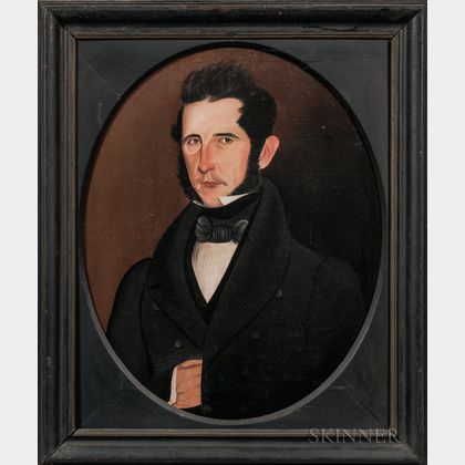 Sheldon Peck (Illinois/Vermont, 1797-1868) Portrait of a Gentleman