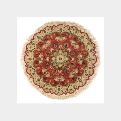Central Persian Round Rug
