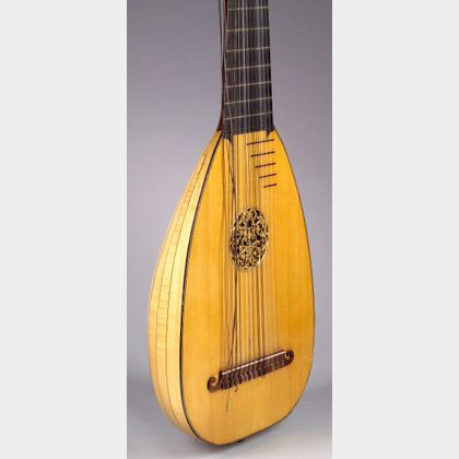 English Baroque Thirteen-course Lute, Thomass Goff and J.C. Cobby, London, 1955