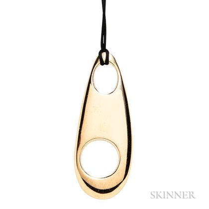 Large Sterling Silver-gilt Pendant, Gucci