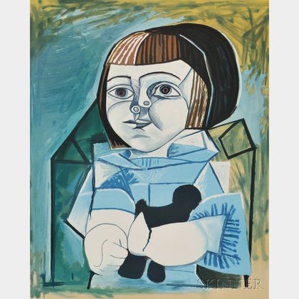 After Pablo Picasso (Spanish, 1881-1973) Paloma en bleu