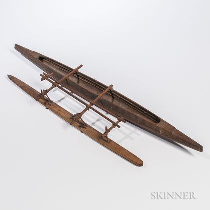 Niue Model Outrigger Canoe