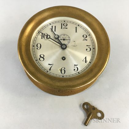 Chelsea Brass and Glass Ship's Bell Clock
