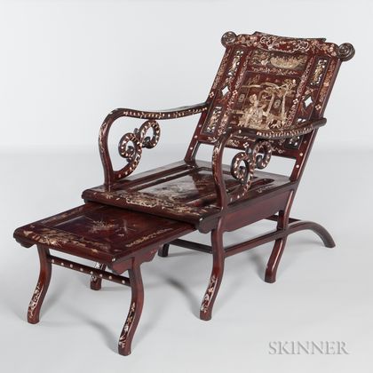 Mother-of-pearl-inlaid Moon-viewing Chair