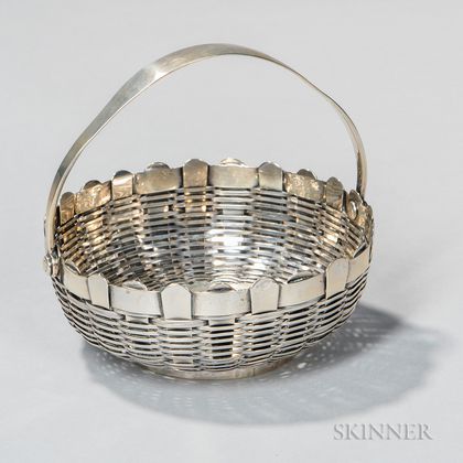 Franklin Porter Arts and Crafts Sterling Silver Basket