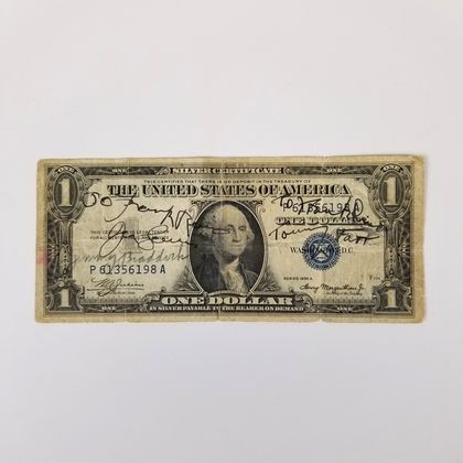 Autographed 1935A $1 Silver Certificate