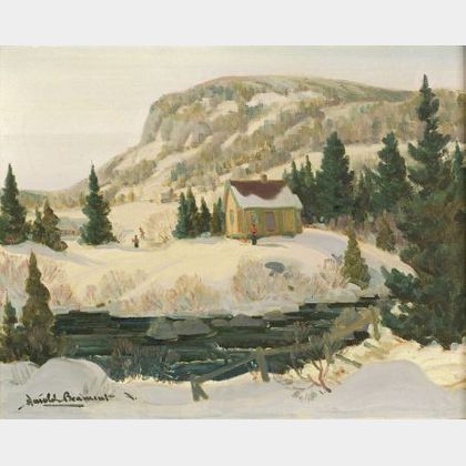 Harold Beamont (Canadian, 20th Century) Winter Near St. Sauveur