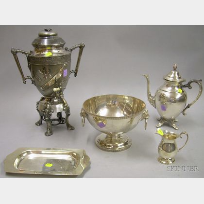 Five Silver Plated Serving Items