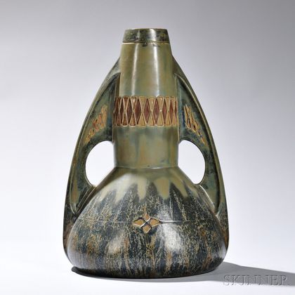Julius B. Dressler Art Nouveau Vase 