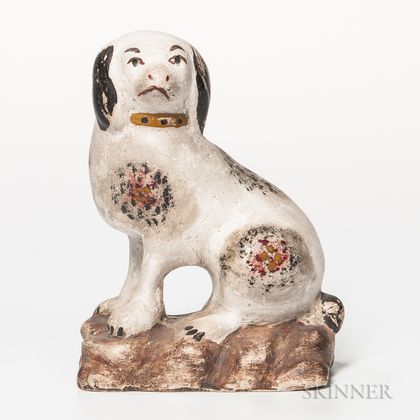 Spotted Chalkware Dog