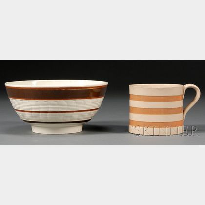 Earthenware Bowl and Porter Mug