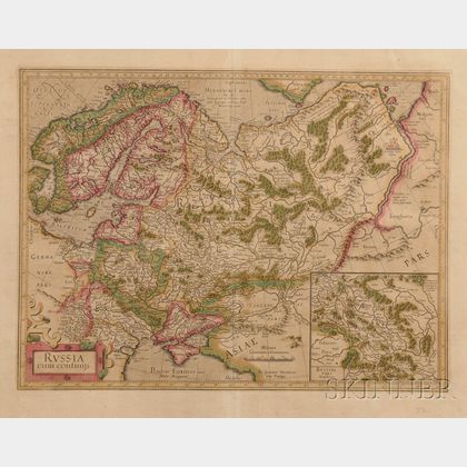 Russia. Gerard Mercator (1512-1594) Russia cum Confiniis