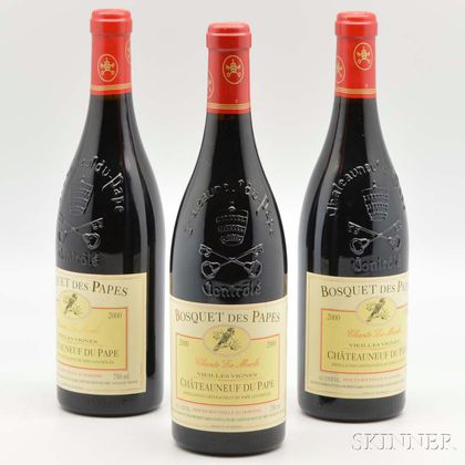 Bosquet des Papes Chateauneuf du Pape Chante le Merle Vieilles Vignes 2000, 12 bottles (oc) 