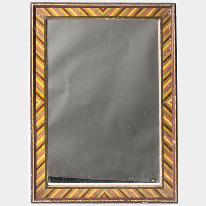 Mirror with Paint-decorated Frame