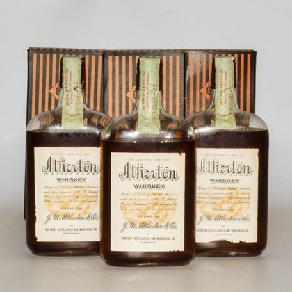 Atherton 12 Years Old 1917, 3 pint bottles (oc) 