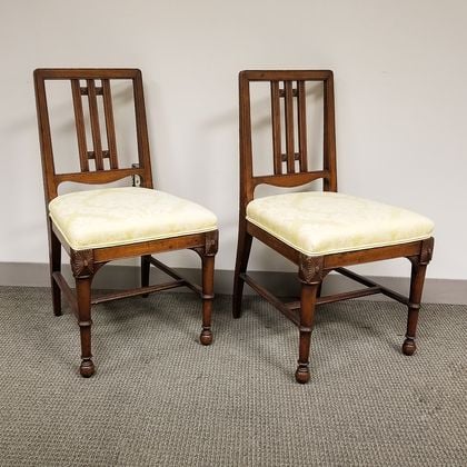 Pair of Edwardian Mahogany Side Chairs