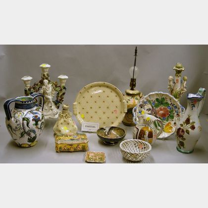 Twenty-one Pieces of Italian Decorative and Table Ceramics
