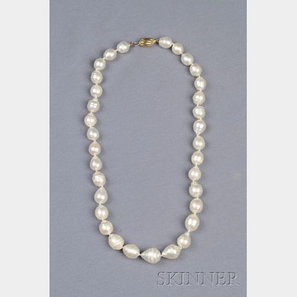 South Sea Semi-Baroque Pearl Necklace