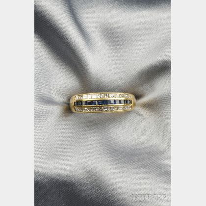 18kt Gold, Sapphire, and Diamond Ring, Cartier