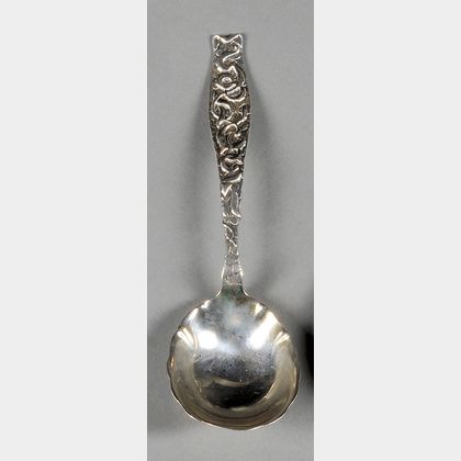 Whiting Manufacturing Co. Sterling "Good Luck" Serving Spoon