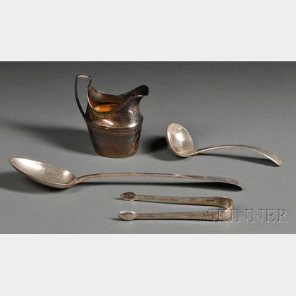 Three George III Silver Tableware Items