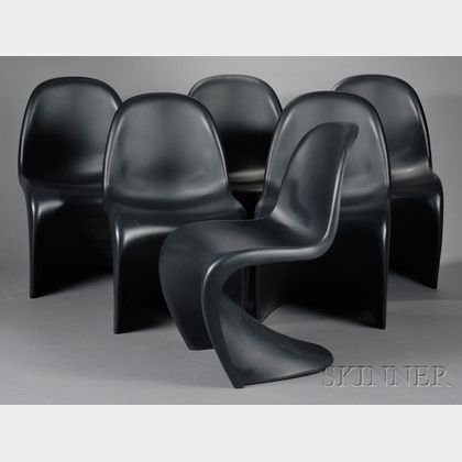 Six Verner Panton (1926-1998) "S" Chair