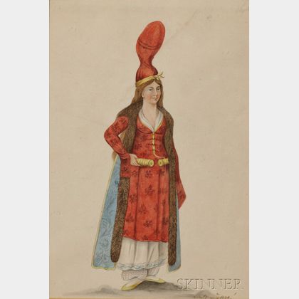 Louis Dupré (French, 1789-1837) Orientalist Costume Study