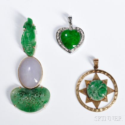 Three Jadeite Pendants
