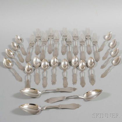 Group of Mostly Duhme & Co. Flatware