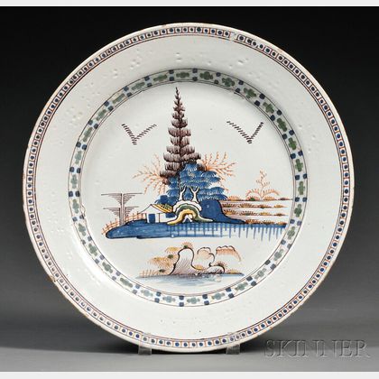 Polychrome Delftware Charger