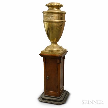 Large Brass Urn for The Merchant's National Bank of New Bedford